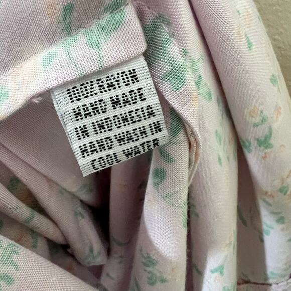 Sokie Collective The Summer Flutter Dress Small Lavender Floral Midi Ruffle New - Picture 10 of 12